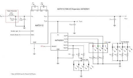 White backlight application plan circuit of a telephone PDA
