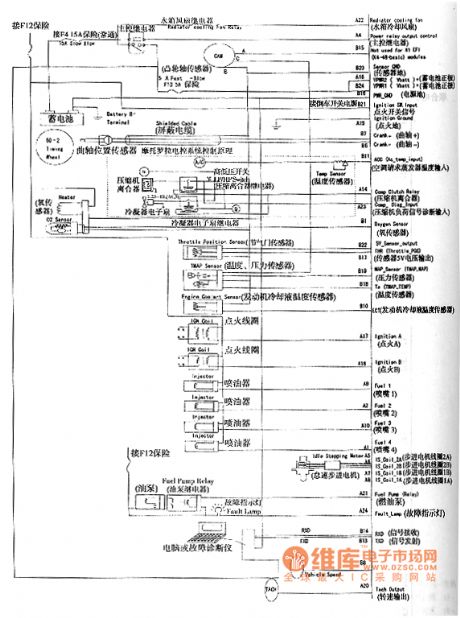 Shanghai GM WuLing MOTOROLA electronic control system circuit