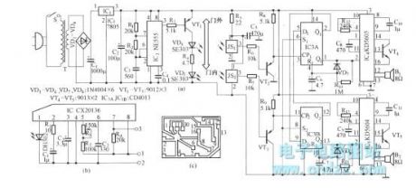 Infrared control electronic welcome device circuit diagram
