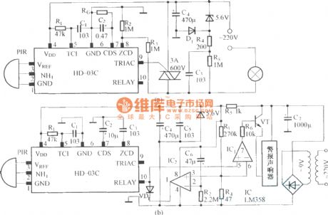HD-03C application circuit diagram