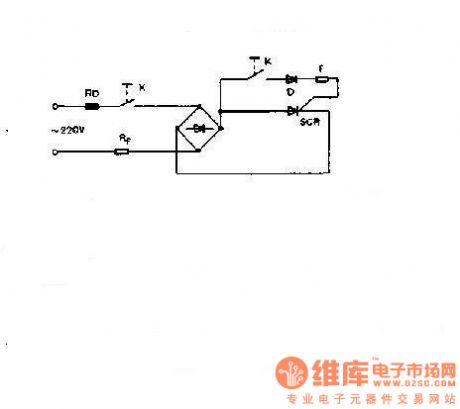 A SCR exchanging switch circuit diagram