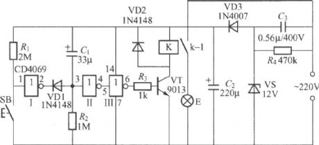 Delay light circuit with digital circuit(1)