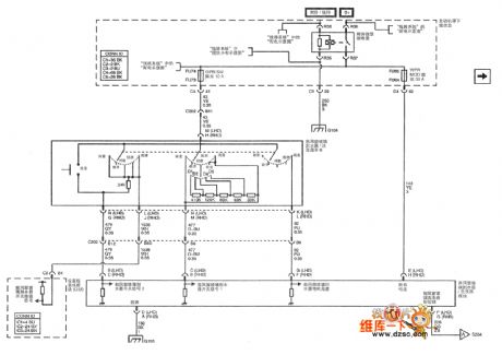 Shanghai General Cadillac CTS Car Wiper/Wash System Circuit (2)