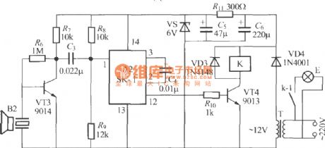Ultrasonic remote control delay light receiver