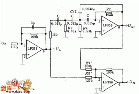 Circuit Diagram of Third-order Asymmetric Filter