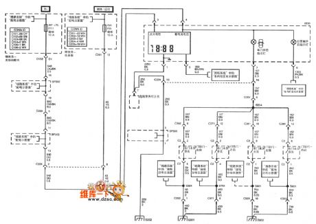 SHANGHAI GM Chevrolet（Epica）saloon car instrument board circuit diagram(seven)