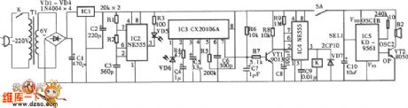 Circuit Diagram of Infrared Ray Remote Anti-theft Alarm