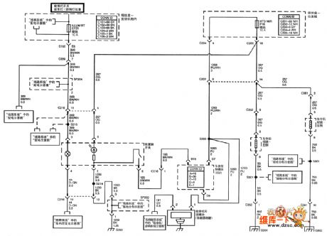 SHANGHAI GM Chevrolet（Epica）saloon car defrost system circuit diagram