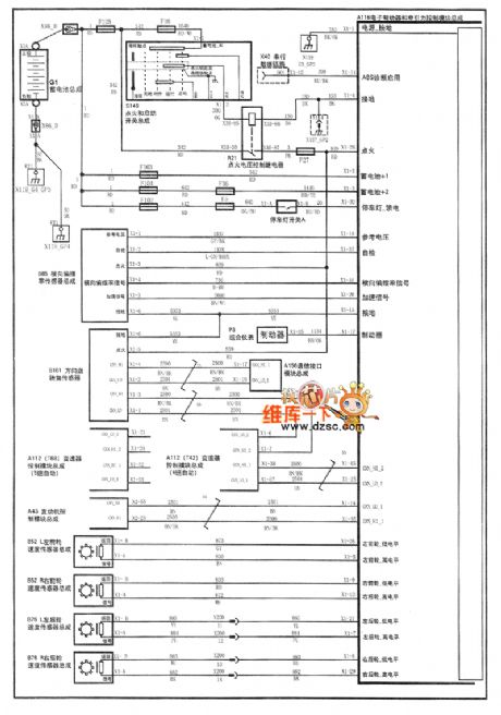 SHANGHAI GM BUICK（Royaum）saloon car ABS/TCS/ESP circuit diagram