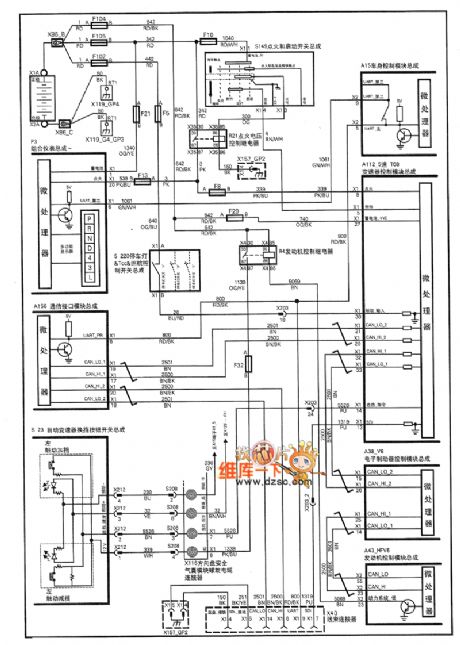 SHANGHAI GM BUICK（Royaum）saloon car 5L40-E automatic transmission circuit diagram(one)