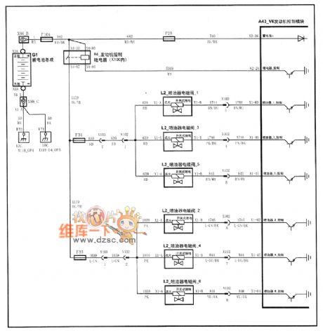 SHANGHAI GM BUICK（Royaum）saloon car 3.6L engine circuit diagram(thirteen)