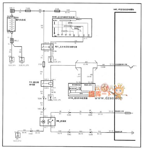 SHANGHAI GM BUICK（Royaum）saloon car 3.6L engine circuit diagram(twelve)
