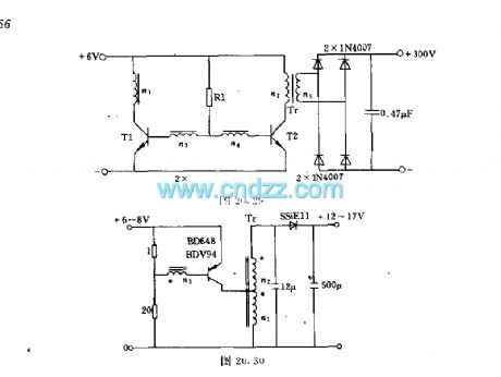 6V-12V/25W DC voltage converter