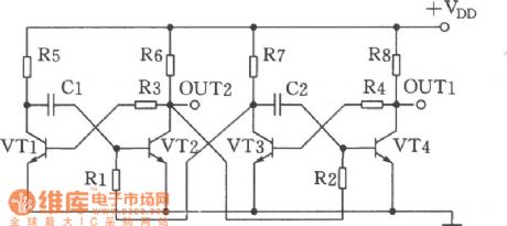 Separate-excited Crossed Multivibrator Circuit