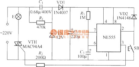 Delay light circuit with time base circuit(3)