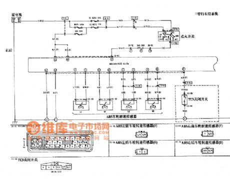 M6 car anti-lock braking system ABS traction control system TCS circuit