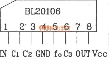 BL20106 infrared receiver preamplifier integrated application circuit diagram