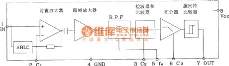BL20106 infrared receiver preamplifier integrated application circuit diagram