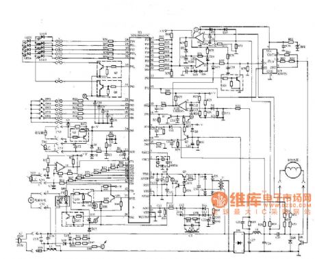 Complete induction cooker circuit