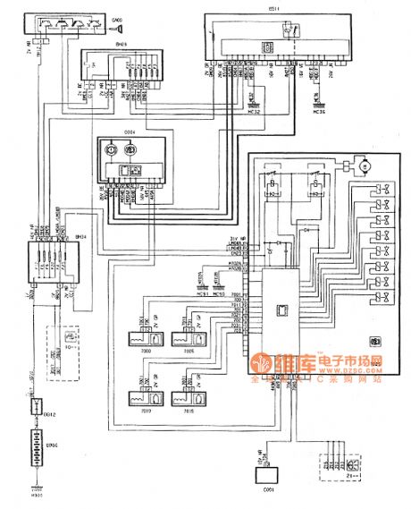 DPCA Picasso 1.6 L car ABS circuit diagram