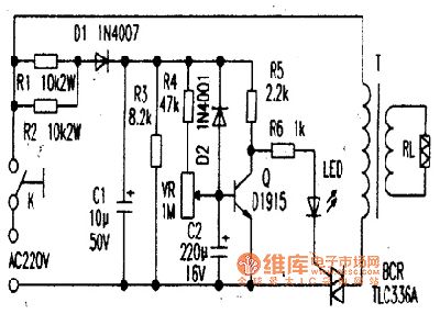 TLC336A bi-directional controllable thyristor application circuit