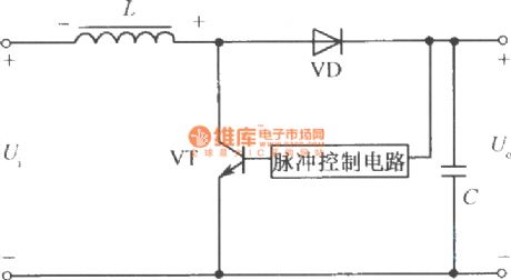 Boost chopping type switching stabilized voltage supply principle diagram