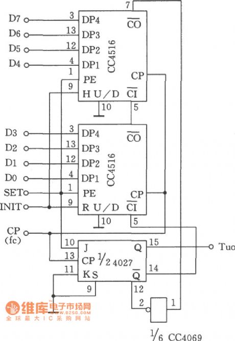 Pulser Generator Circuit Composed of CC4516 with Controlled Pulsewidth