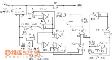 Pulse Signal Generator(74LS10、74LS00) Circuit