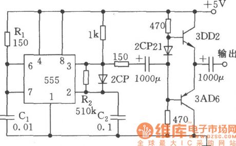 Narrow Pulse Generator Circuit(555)
