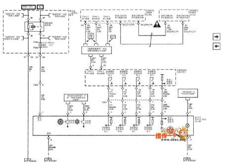 Shanghai GM Cadillac CTS Dashboard Circuit(6)