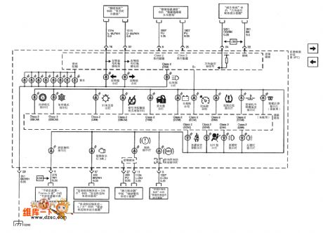 Shanghai GM Cadillac CTS Dashboard Circuit(4)