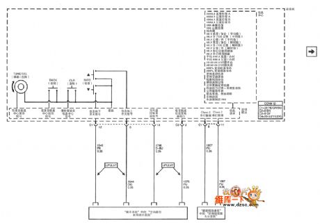 Shanghai GM Cadillac CTS Dashboard Circuit(2)
