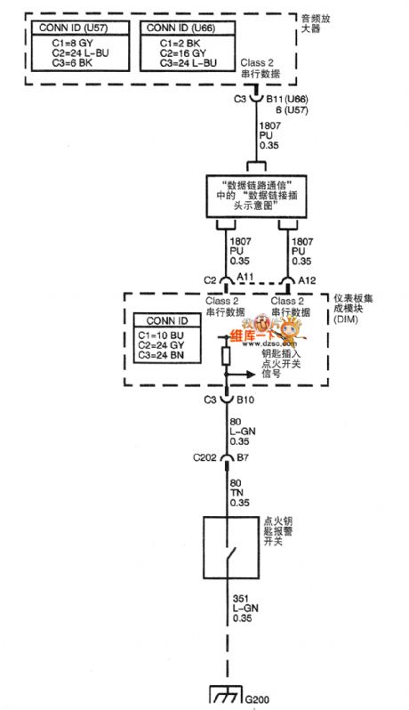 Shanghai GM Cadillac CTS Dashboard Circuit(1)
