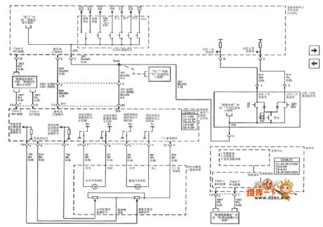 Shanghai GM Cadillac CTS Rear-View Mirror Circuit(4)
