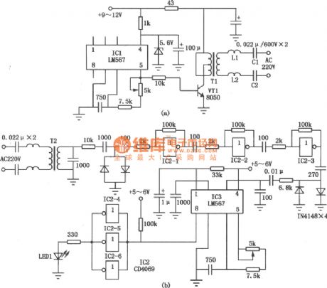 Power Line Communication Transceiver Circuit