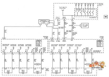 Shanghai GM Cadillac CTS Rear-View Mirror Circuit(2)