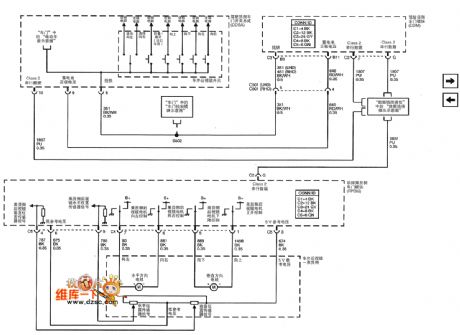 Shanghai GM Cadillac CTS Rear-View Mirror Circuit(1)