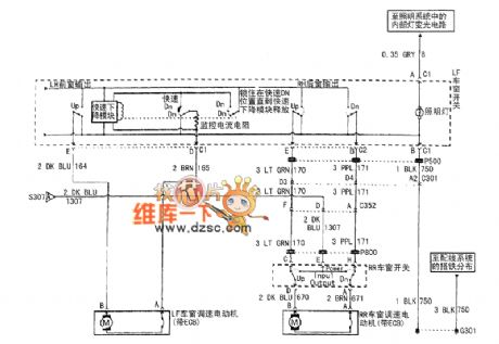 Buick Century Car Electric Window Circuit(2)