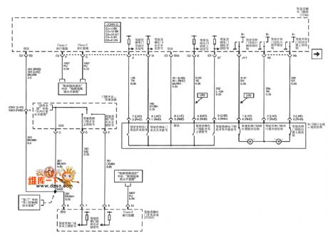 Shanghai GM Cadillac CTS Car Central Door Lock Circuit (5)