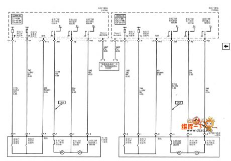 Shanghai GM Cadillac CTS Car Central Door Lock Circuit (2)