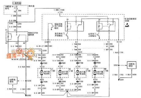 Buick Century Car Keyless Door System Circuit (2)