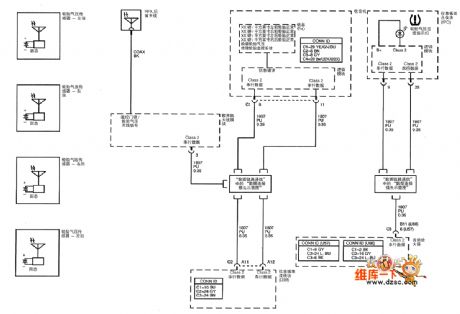 Shanghai GM Cadillac CTS Car Tire Pressure Monitoring System Circuit
