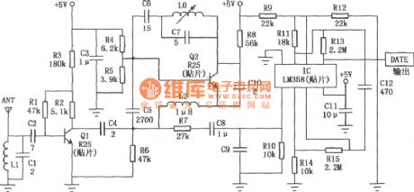 Schematic Of DF Data Transmission Module And Super-regenerative Receiver Module