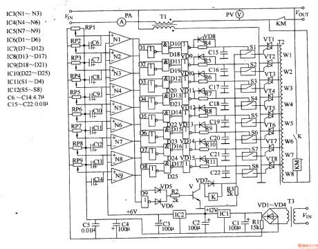 AC Voltage Regulator One - Power_Supply_Circuit - Circuit Diagram