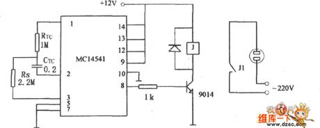 Simple Timer Circuit Composed Of MC14541