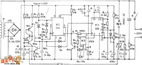 555 Electric Fan Multi-function Timer Control Circuit