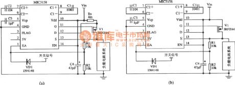 The Circuit Of MIC5158 High-speed Rising Redge Triggered Switch