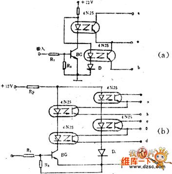 Optocoupler switch circuit diagram