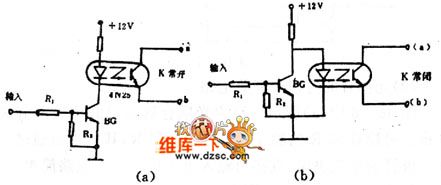 Optocoupler switch circuit diagram