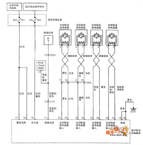 SGMW Chevrolet（Spark）saloon car anti-lock braking system circuit diagram(one)